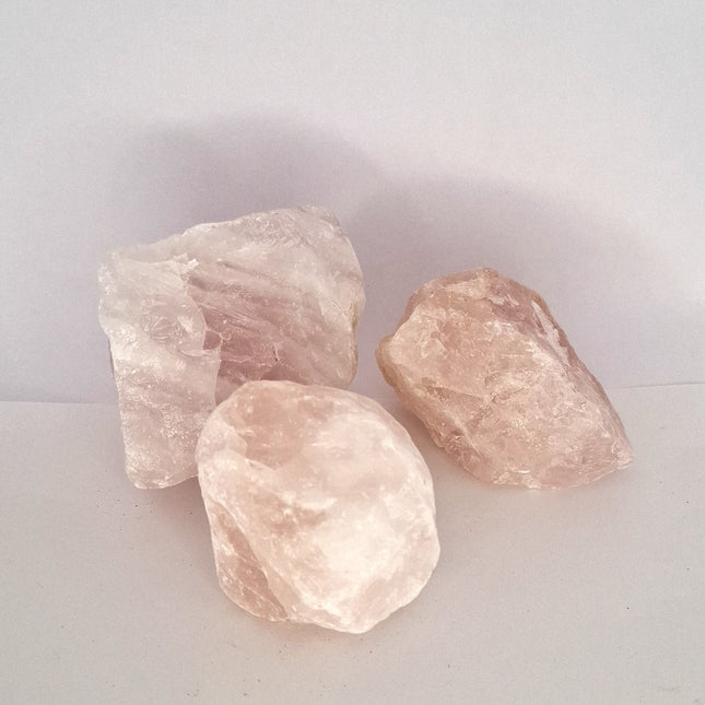 Rose Quartz Crystal Rough chunks
