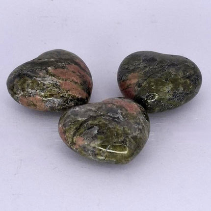 Crystal Unakite Heart