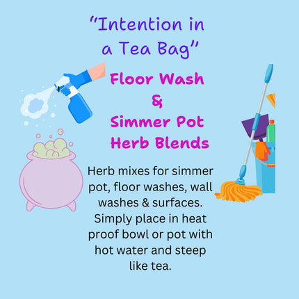 Floor Wash Simmer Pot Herb Blend Tea Bags