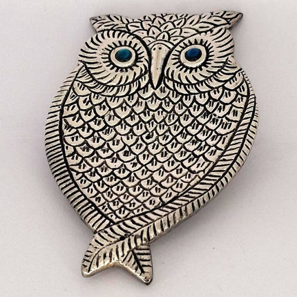 Incense Holder Owl Aluminum