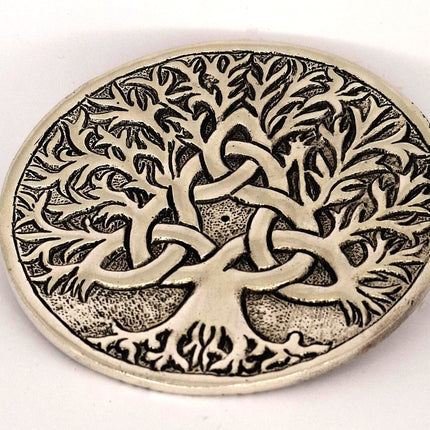 Incense Holder Tree with Triquetra aluminum