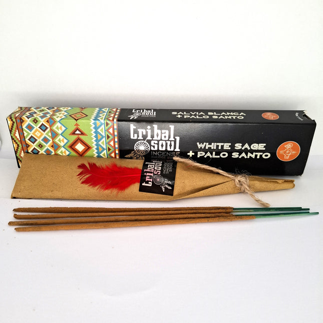Incense Smudge Sticks Tribal Soul White Sage and Palo Santo