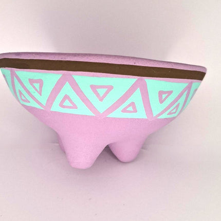 Smudge Bowl Terracotta Purple