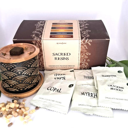 Sacred Resin Incense Brick Git Set