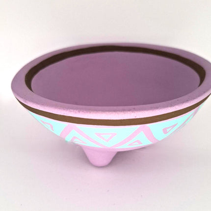 Smudge Bowl Terracotta Purple