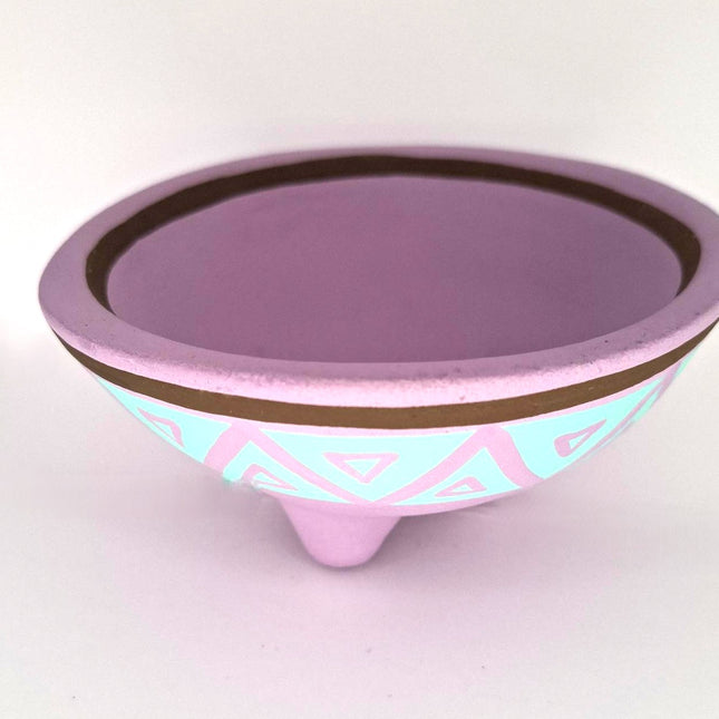 Smudge Bowl Terracotta Purple