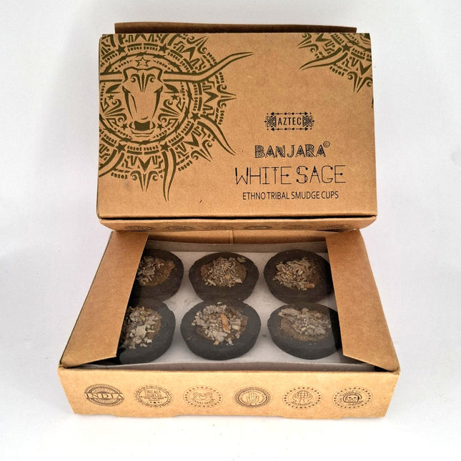Smudge Cups White Sage Banjara